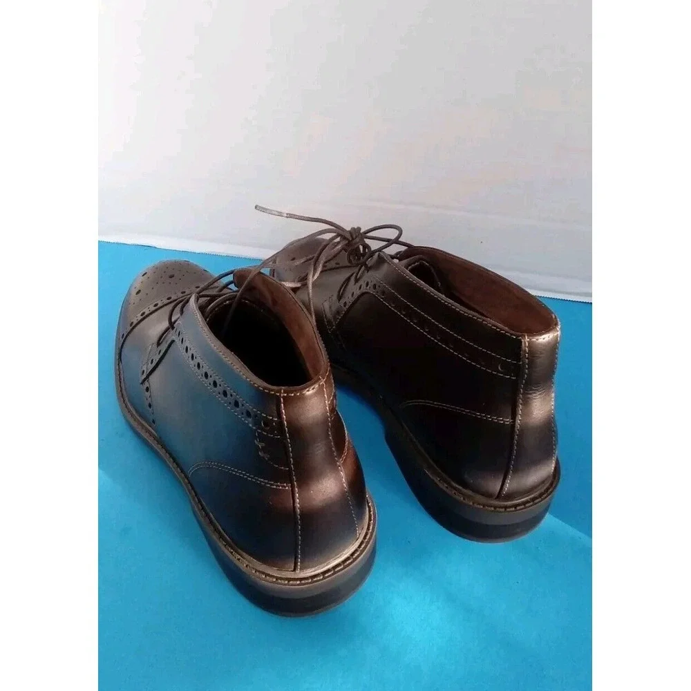 Leather Chukka Boots‎ Wingtip Ankle Dress Casual Shoes